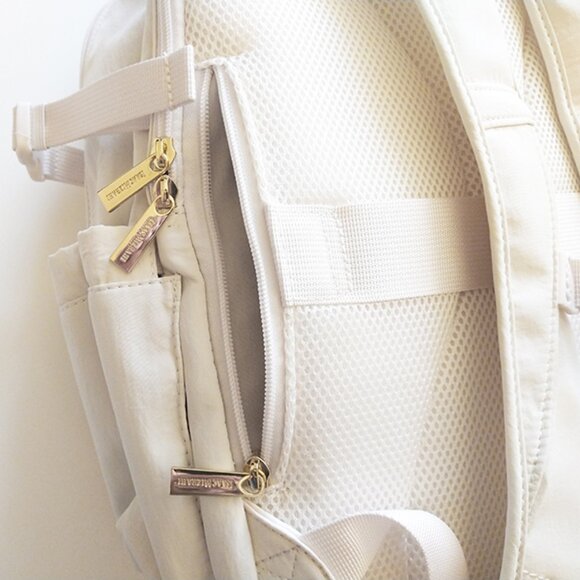 Issac Mizrahi NWT Cooler Stanely Viral TikTok Cream Expandable Backpack Bag NEW! - Picture 8 of 9
